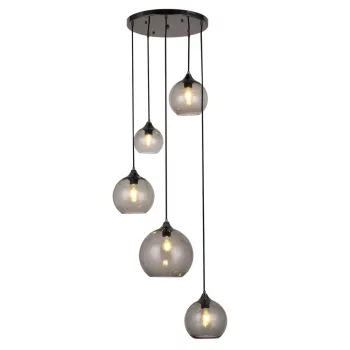 Rabalux Tanesha 6440 függeszték, fekete, 5x E27 (max 40 W) foglalat, IP20