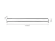 Rabalux LiTrack Line08N 70113 sínes lámpa, fekete, beépített LED 16 W, 850 lm, 4000 K, IP20