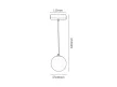 Rabalux LiTrack Pend.02N 70120 sínes függeszték, fekete, beépített LED 5 W, 400 lm, 4000 K, IP20