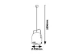 Rabalux Minuet 7016 függeszték, fehér, 1x E27 (max 40 W) foglalat, IP20