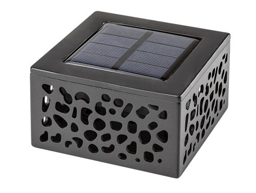 Rábalux 7032 MEDULIN kültéri napelemes lámpa fekete színben, 8 lm, 0,5W teljesítmény, 12500h élettartammal, IP44 védettséggel, 3000K ( Rábalux 7032 )