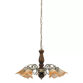 Rabalux RUSTIC3 7095 csillár, bronz, 5db E14 foglalat, IP20
