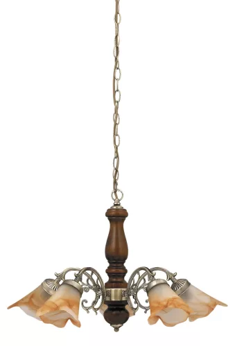 Rabalux RUSTIC3 7095 csillár, bronz, 5db E14 foglalat, IP20
