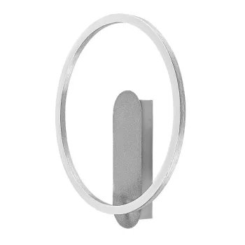 Rabalux Tumnus 71010 fali lámpa, ezüst/ súrolt alumínium, beépített LED 14 W, 1025 lm, 3000 K, IP20