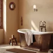 Rabalux Zenkai 71060 fali lámpa, bronz, 1x E14 (max 10 W) foglalat, IP44