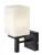 Rabalux Zenkai 71061 fali lámpa, matt fekete, 1x E14 (max 10 W) foglalat, IP44