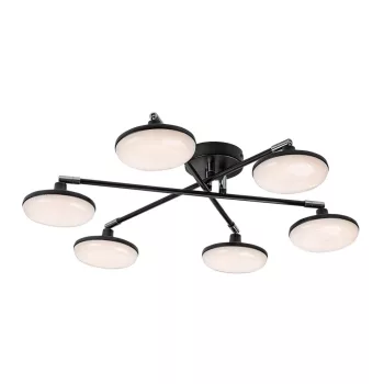 Rabalux Madi 71063 mennyezeti lámpa, matt fekete, beépített LED 24 W, 2350 lm, 3000 K, IP20