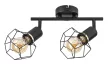 Rabalux Fran 71066 mennyezeti lámpa, matt fekete, 2x E27 (max 40 W) foglalat, IP20