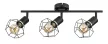 Rabalux Fran 71067 mennyezeti lámpa, matt fekete, 3x E27 (max 40 W) foglalat, IP20