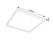 Rabalux Damek2 71078 mennyezeti lámpa, fehér, beépített LED 40 W, 2900 lm, 4000 K, IP20