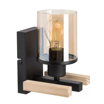 Rabalux Niylah 71080 fali lámpa, fekete, 1x E27 (max 25 W) foglalat, IP20
