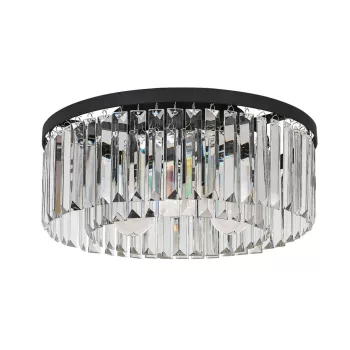Rabalux Eloisa 71093 mennyezeti lámpa, fekete, 3x E27 (max 25 W) foglalat, IP20