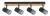 Rabalux Metta 71154 spotlámpa, tölgy, 4x E14 (max 40 W) foglalat, IP20