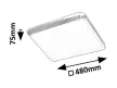 Rabalux Druzor 71166 mennyezeti lámpa, barna, beépített LED 40 W, 2100 lm, 3000 K, IP20