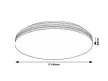 Rabalux Oscar2 71175 mennyezeti lámpa, fehér, beépített LED 18 W, 1350 lm, 4000 K, IP20