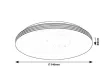 Rabalux Oscar2 71179 mennyezeti lámpa, fehér, beépített LED 18 W, 1350 lm, 4000 K, IP20