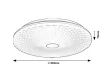 Rabalux Galeti2 71184 mennyezeti lámpa, ezüst, beépített LED 24 W, 1900 lm, 4000 K, IP20