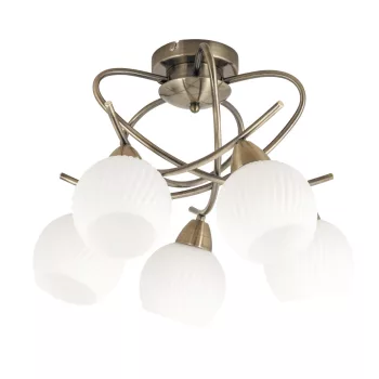 Rabalux EVANGELINE 7120 mennyezeti lámpa, antik bronz, 5db E14 foglalat, IP20