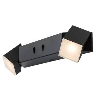 Rabalux Kessy 71271 fali lámpa, fekete, beépített LED 8 W, 320 lm, 3000 K, IP20