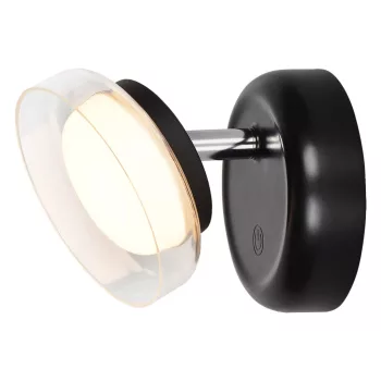 Rabalux Javi 71272 fali lámpa, fekete, beépített LED 2 W, 150 lm, 3000 K, IP20