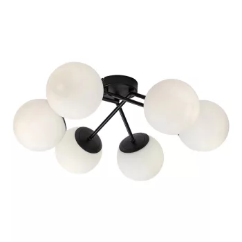 Rabalux Meduza 71294 mennyezeti lámpa, matt fekete, 6x E14 (max 20 W) foglalat, IP20