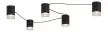 Rabalux Looplab 71295 mennyezeti lámpa, fekete, 5x G9 (max 28 W) foglalat, IP20