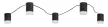 Rabalux Looplab 71295 mennyezeti lámpa, fekete, 5x G9 (max 28 W) foglalat, IP20