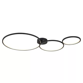 Rabalux Formand 71297 mennyezeti lámpa, fekete, beépített LED 38 W, 1100 lm, 3000 K, IP20