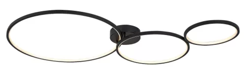 Rabalux Formand 71297 mennyezeti lámpa, fekete, beépített LED 38 W, 1100 lm, 3000 K, IP20