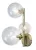 Rabalux Aslov 71299 fali lámpa, arany, 3x G9 (max 28 W) foglalat, IP20