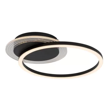 Rabalux Kerstin 71368 mennyezeti lámpa, fekete, beépített LED 24 W, 1800 lm, 3000 K, IP20