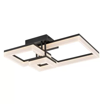 Rabalux Amilia 71386 mennyezeti lámpa, fekete, beépített LED 22 W, 2070 lm, 3000, 4000, 6500 K, IP20
