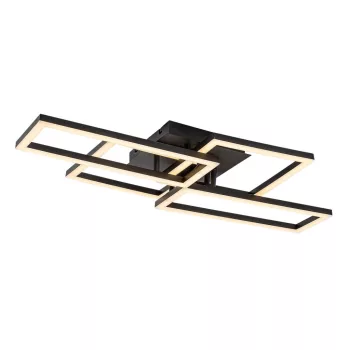 Rabalux Drusus 71389 mennyezeti lámpa, fekete, beépített LED 40 W, 3050 lm, 3000-6500 K, IP20