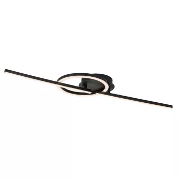 Rabalux Twisterra 71395 mennyezeti lámpa, fekete, beépített LED 24 W, 1800 lm, 4000 K, IP20