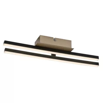 Rabalux Demir 71396 mennyezeti lámpa, fekete/ arany, beépített LED 16 W, 1200 lm, 4000 K, IP20