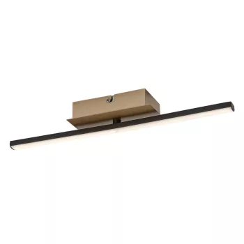 Rabalux Demir 71397 mennyezeti lámpa, fekete/ arany, beépített LED 8 W, 840 lm, 4000 K, IP20