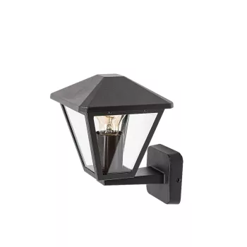   Rábalux 7146 PARAVENTO kültéri fali lámpa fekete színben, E27 foglalattal, IP44 védettséggel ( Rábalux 7146 )