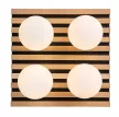 Rabalux Noxelle 71462 mennyezeti lámpa, matt fekete/ tölgy, 4x G9 (max 5 W) foglalat, IP20