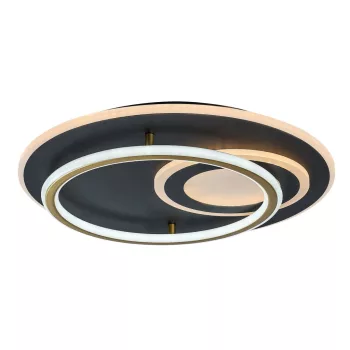 Rabalux Brantiel 71466 mennyezeti lámpa, fekete/ arany, beépített LED 60 W, 3000 lm, 3000-6000 K, IP20