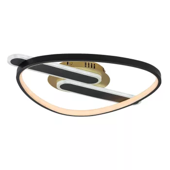 Rabalux Brantiel 71467 mennyezeti lámpa, fekete/ arany, beépített LED 60 W, 3000 lm, 3000-6000 K, IP20