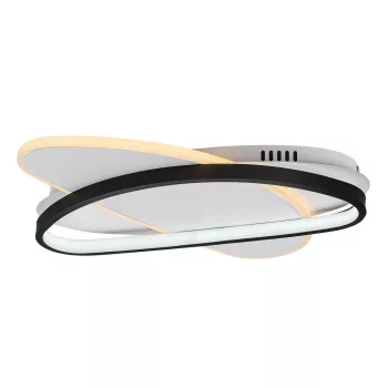 Rabalux Brantiel 71469 mennyezeti lámpa, fekete/ fehér, beépített LED 57 W, 3250 lm, 3000-6000 K, IP20