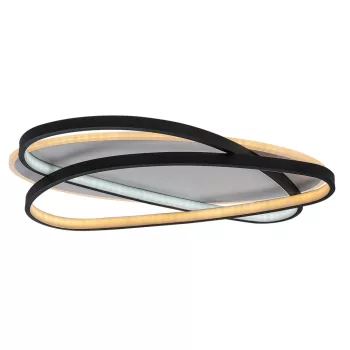 Rabalux Brantiel 71470 mennyezeti lámpa, fekete/ fehér, beépített LED 57 W, 3200 lm, 3000-6000 K, IP20