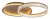 Rabalux Rivona 71472 mennyezeti lámpa, arany, beépített LED 22 W, 1500 lm, 3000-6500 K, IP20