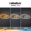 Rabalux Rivona 71472 mennyezeti lámpa, arany, beépített LED 22 W, 1500 lm, 3000-6500 K, IP20