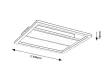 Rabalux Glavian 71476 mennyezeti lámpa, grézs, beépített LED 24 W, 1600 lm, 4000 K, IP20