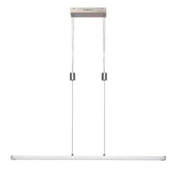   Rábalux 72011 TEMPERIUS beltéri függeszték szatin króm színben, 1415 lm, 24W teljesítmény, 25000h élettartammal, IP20 védettséggel, 5 év garanciával, 3000K ( Rábalux 72011 )