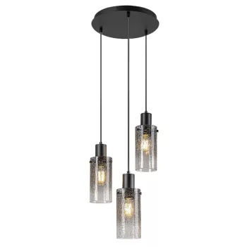 Rabalux Fumea 72038 függeszték, fekete, 3x E27 (max 60 W) foglalat, IP20