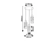 Rabalux Fumea 72038 függeszték, fekete, 3x E27 (max 60 W) foglalat, IP20