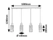 Rabalux Fumea 72039 függeszték, fekete, 4x E27 (max 60 W) foglalat, IP20