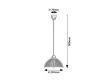 Rabalux Avenora 72042 függeszték, fekete, 1x E27 (max 60 W) foglalat, IP20